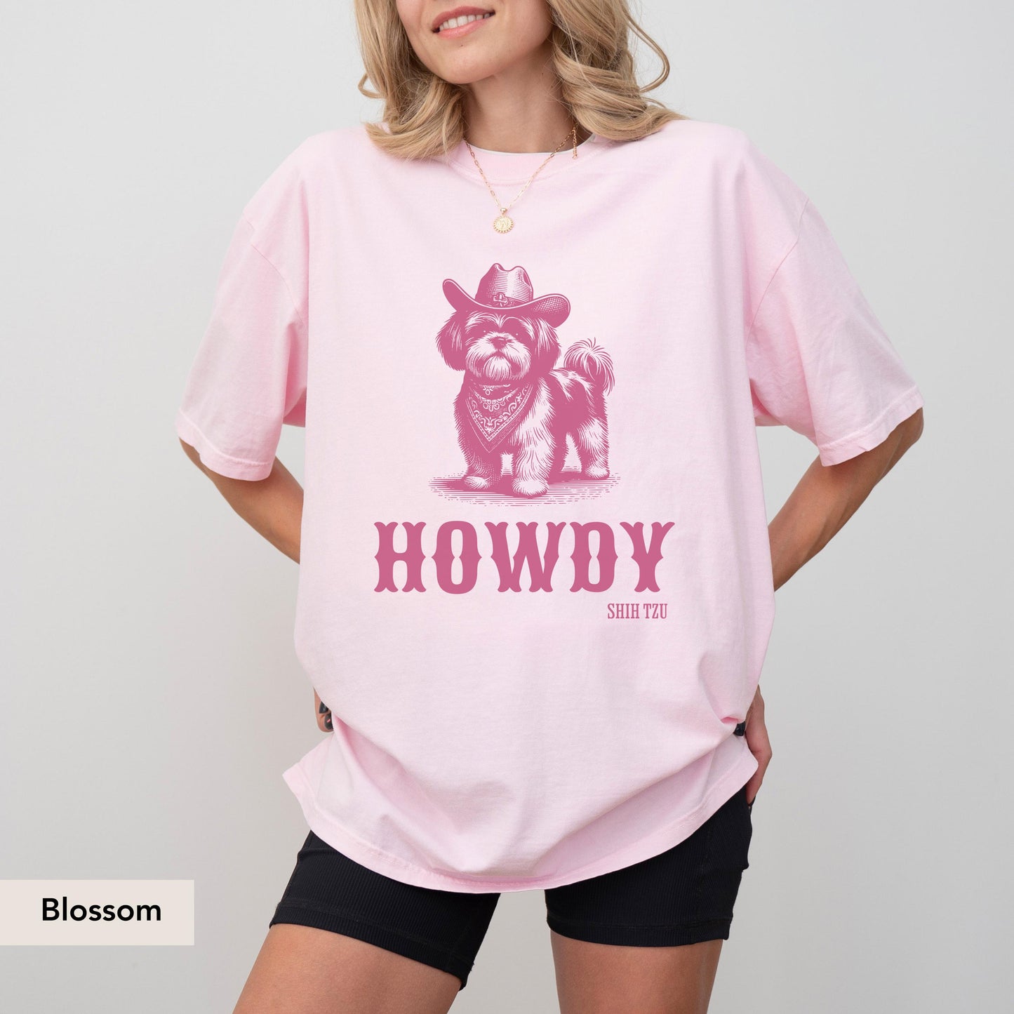 Howdy Shih tzu Comfort Colors Shirt, Shih tzu, Shih tzu gift, Shih tzu shirt, Shih tzu mom, Shih tzu Dog mom, Shih tzu dog, Dog western