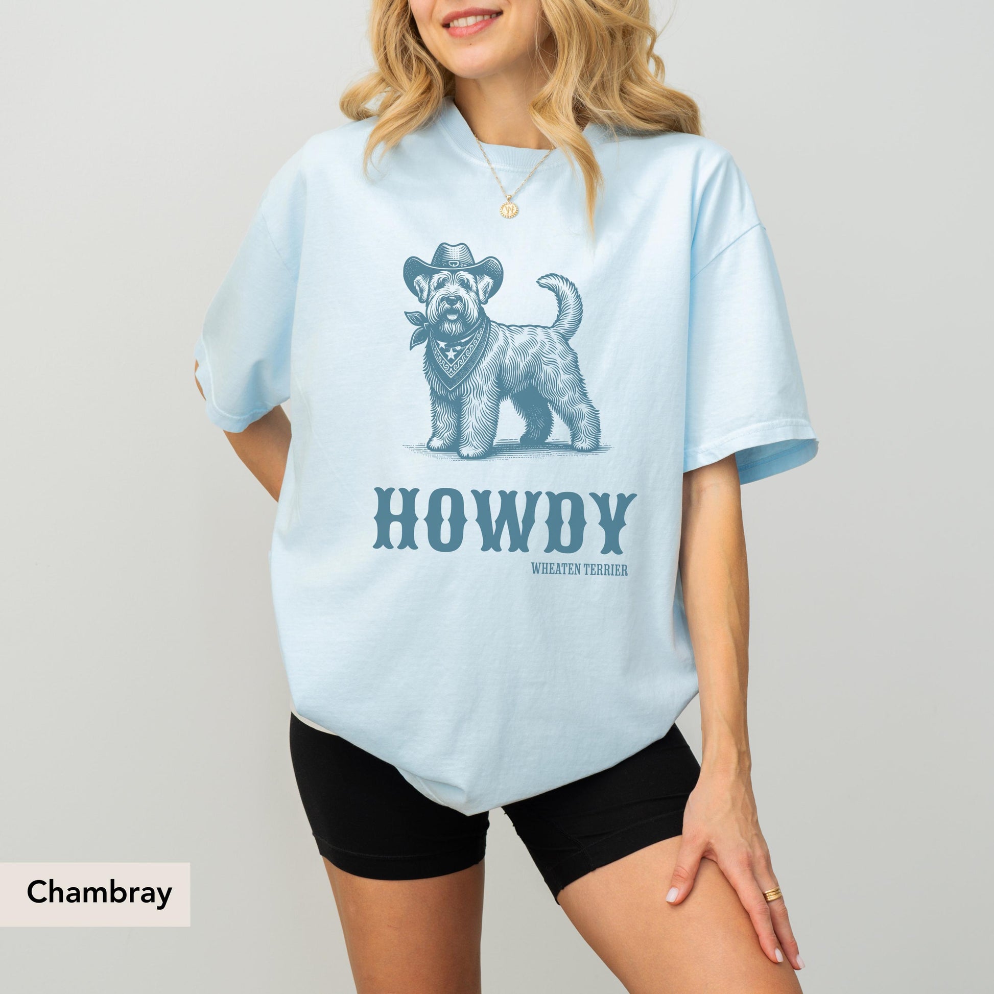 Howdy Wheaten Terrier Comfort Colors Shirt, Wheaten Terrier, Wheaten Terrier gift, Wheaten mom, Dog mom, Wheaten Terrier dog, Dog western