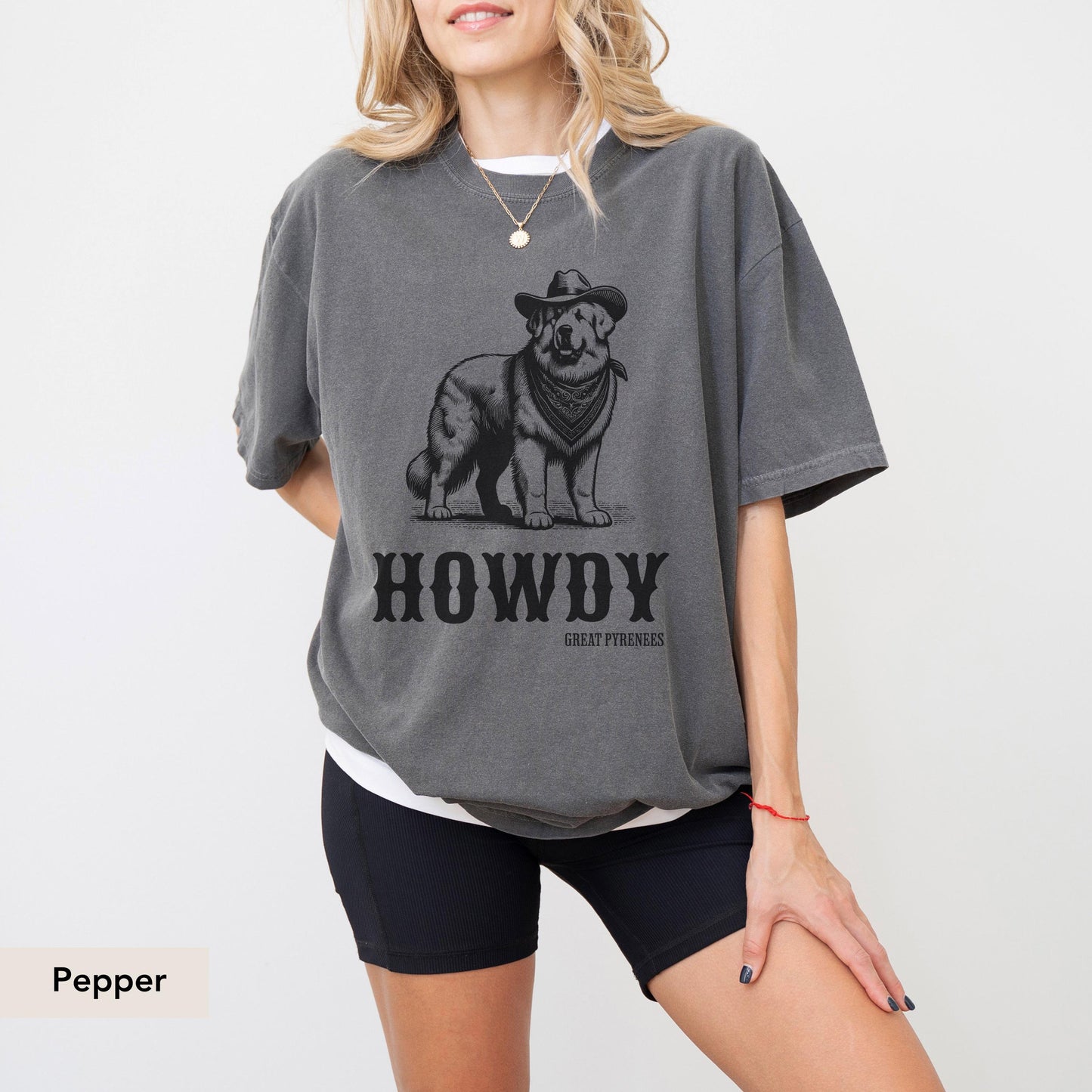 Howdy Great Pyrenees Comfort Colors Shirt, Pyrenees shirt, Pyrenees gift, Great Pyrenees t shirt, Pyrenees dog lover, Great Pyrenees