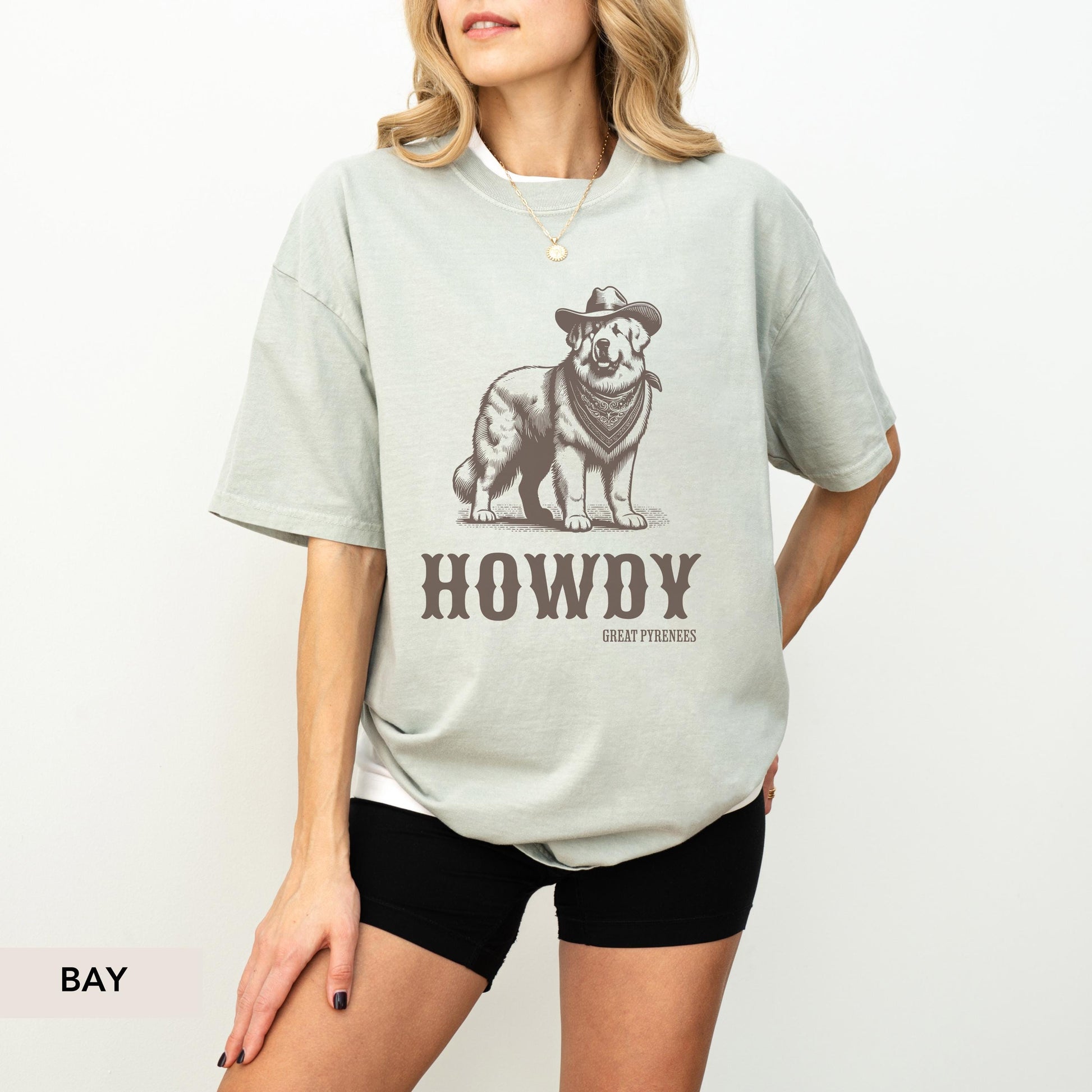 Howdy Great Pyrenees Comfort Colors Shirt, Pyrenees shirt, Pyrenees gift, Great Pyrenees t shirt, Pyrenees dog lover, Great Pyrenees