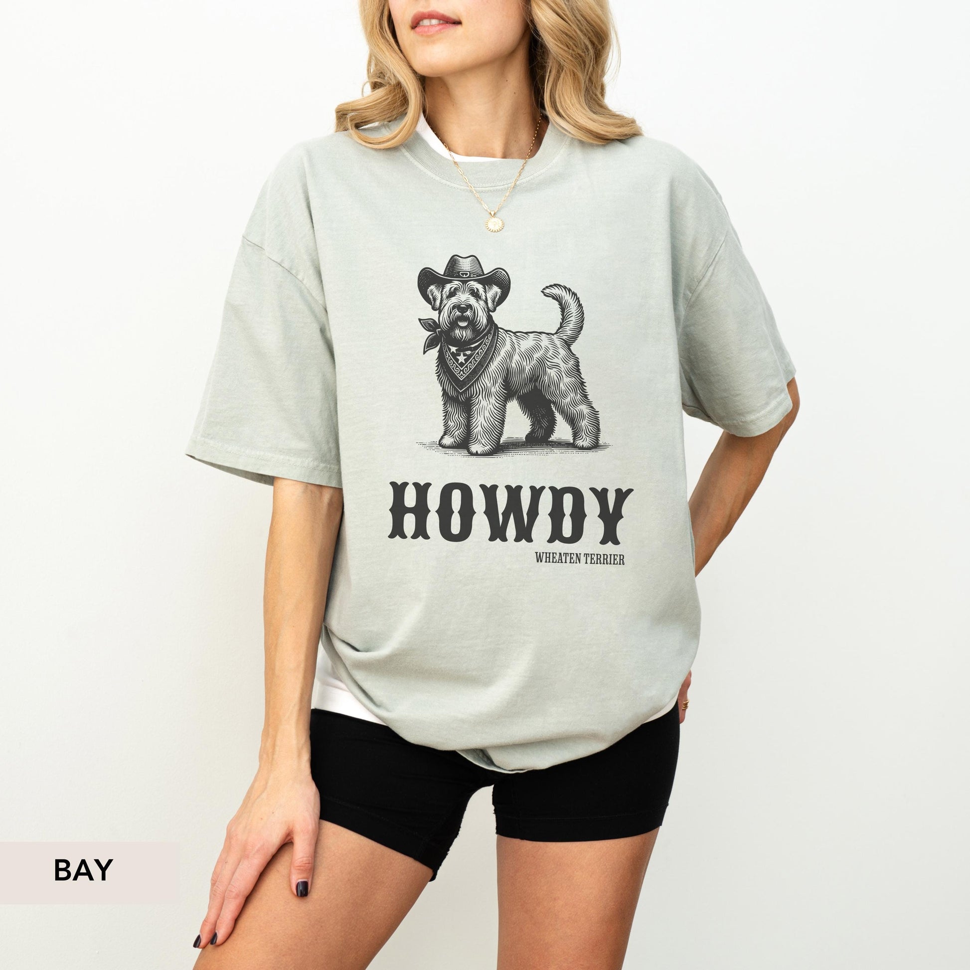 Howdy Wheaten Terrier Comfort Colors Shirt, Wheaten Terrier, Wheaten Terrier gift, Wheaten mom, Dog mom, Wheaten Terrier dog, Dog western