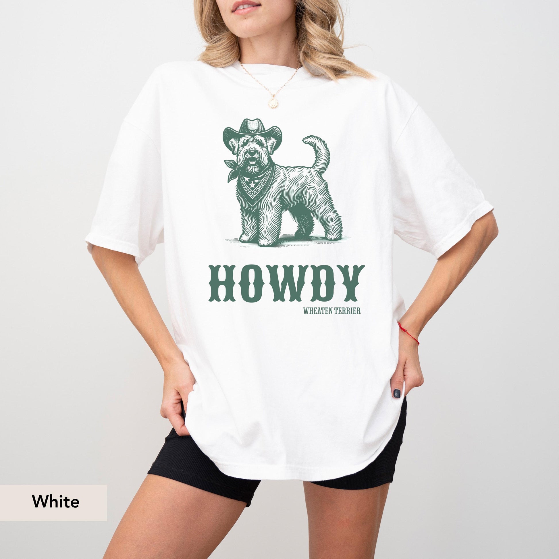Howdy Wheaten Terrier Comfort Colors Shirt, Wheaten Terrier, Wheaten Terrier gift, Wheaten mom, Dog mom, Wheaten Terrier dog, Dog western