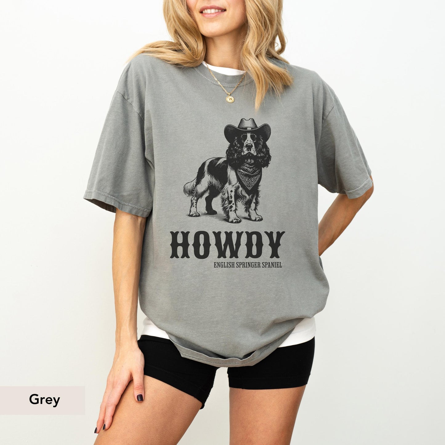 Howdy English springer spaniel Cowboy Shirt, English Springer Spaniel shirt, English Springer Spaniel, English Spaniel Gift, Dog cowboy