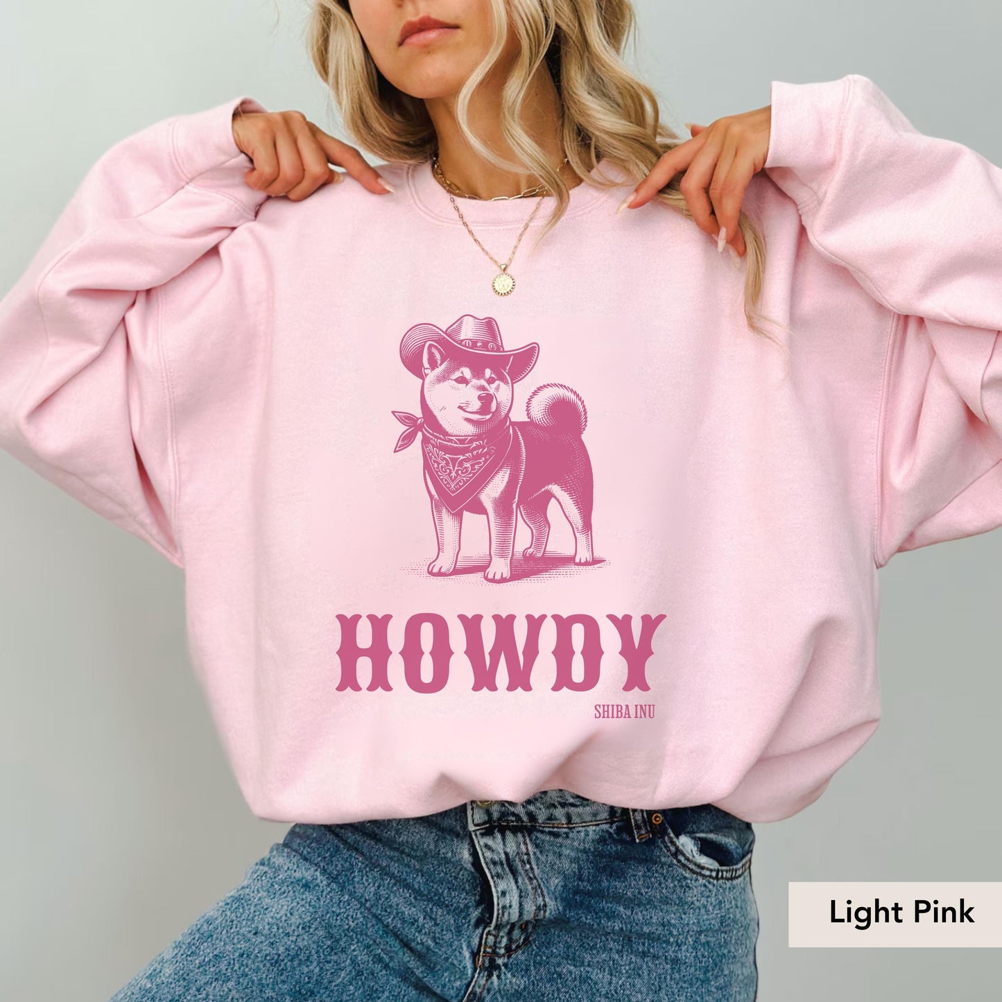 Howdy Shiba Inu Sweatshirt, Shiba Inu Shirt, Shiba Inu, Shiba Inu Lover gift, Shiba Inu gifts, Dog Cowboy, Shiba Inu Mom