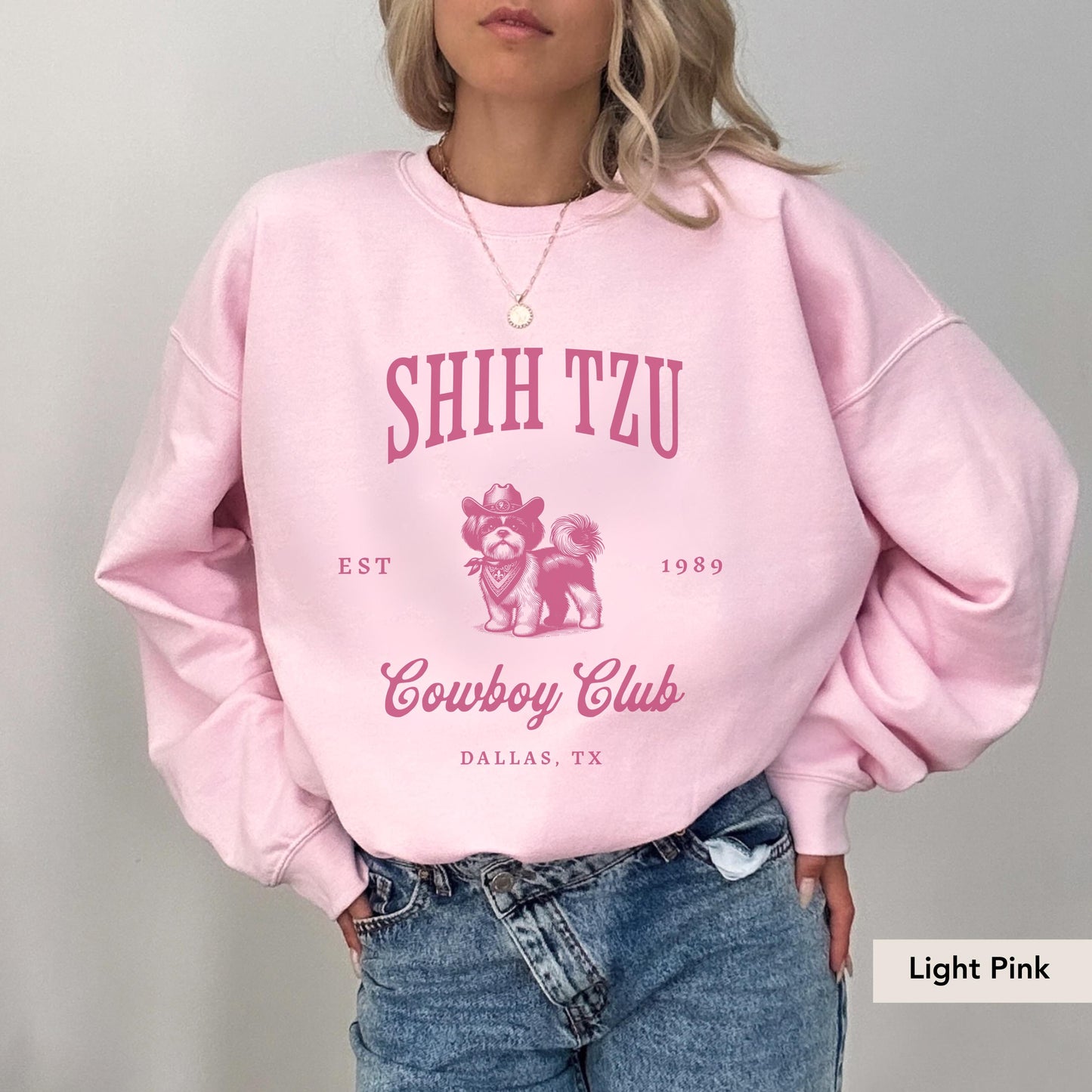 Shih tzu Cowboy Club Sweatshirt, Shih tzu, Shih tzu gift, Shih tzu shirt, Shih tzu mom, Shih tzu sweater, Dog mom, Shih tzu dog, Dog western