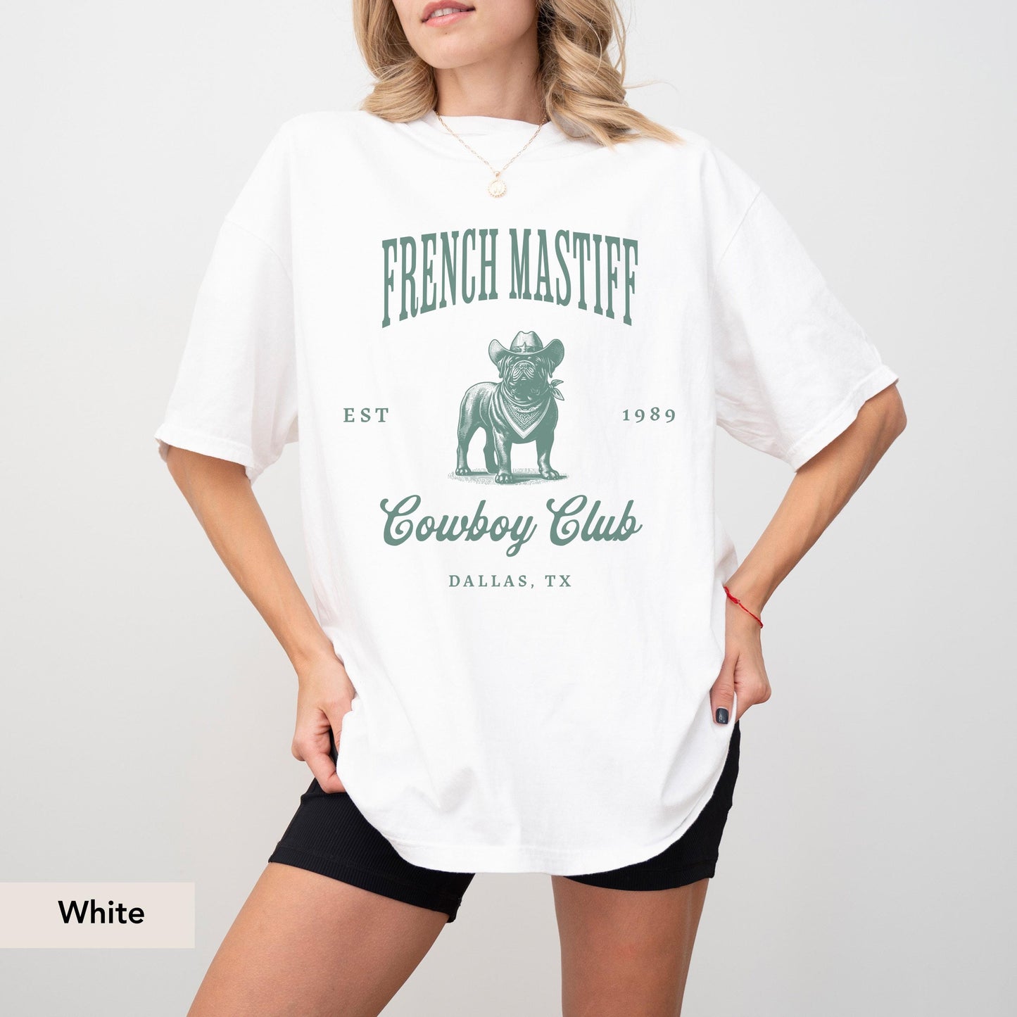French Mastiff Cowboy Club Comfort Colors Shirt, French Mastiff Shirt, French Mastiff gifts, French Mastiff, French Mastiff mom, Dog Cowboy