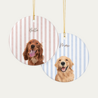 Custom Watercolor Dog Ornament