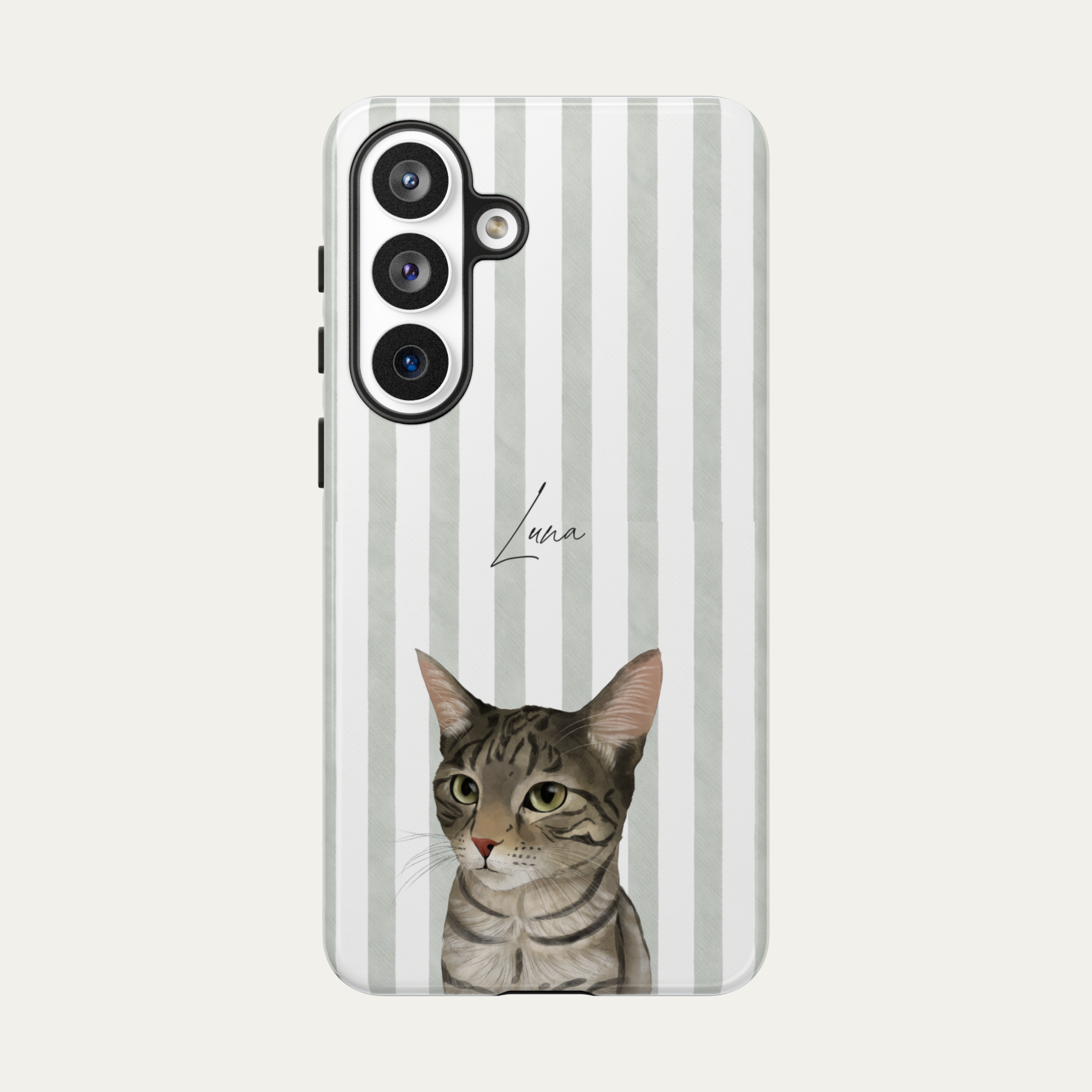 Sage Stripes - Half Body