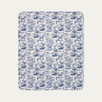 Chihuahua Shorthaired  Toile De Jouy Fleece Blanket