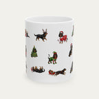 Cavalier Spaniel Black and Tan Christmas Mug