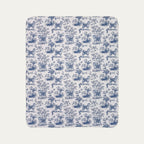 Akita Toile De Jouy Fleece Blanket