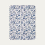 Vizsla Toile De Jouy Fleece Blanket