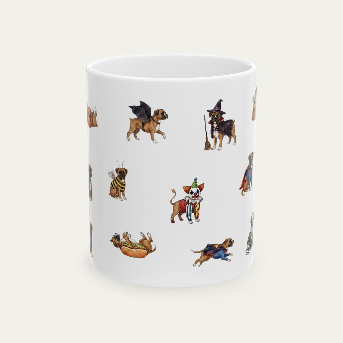 Boxer Halloween mug