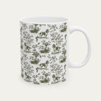 English Springer Spaniel Sage Green Toile Mug