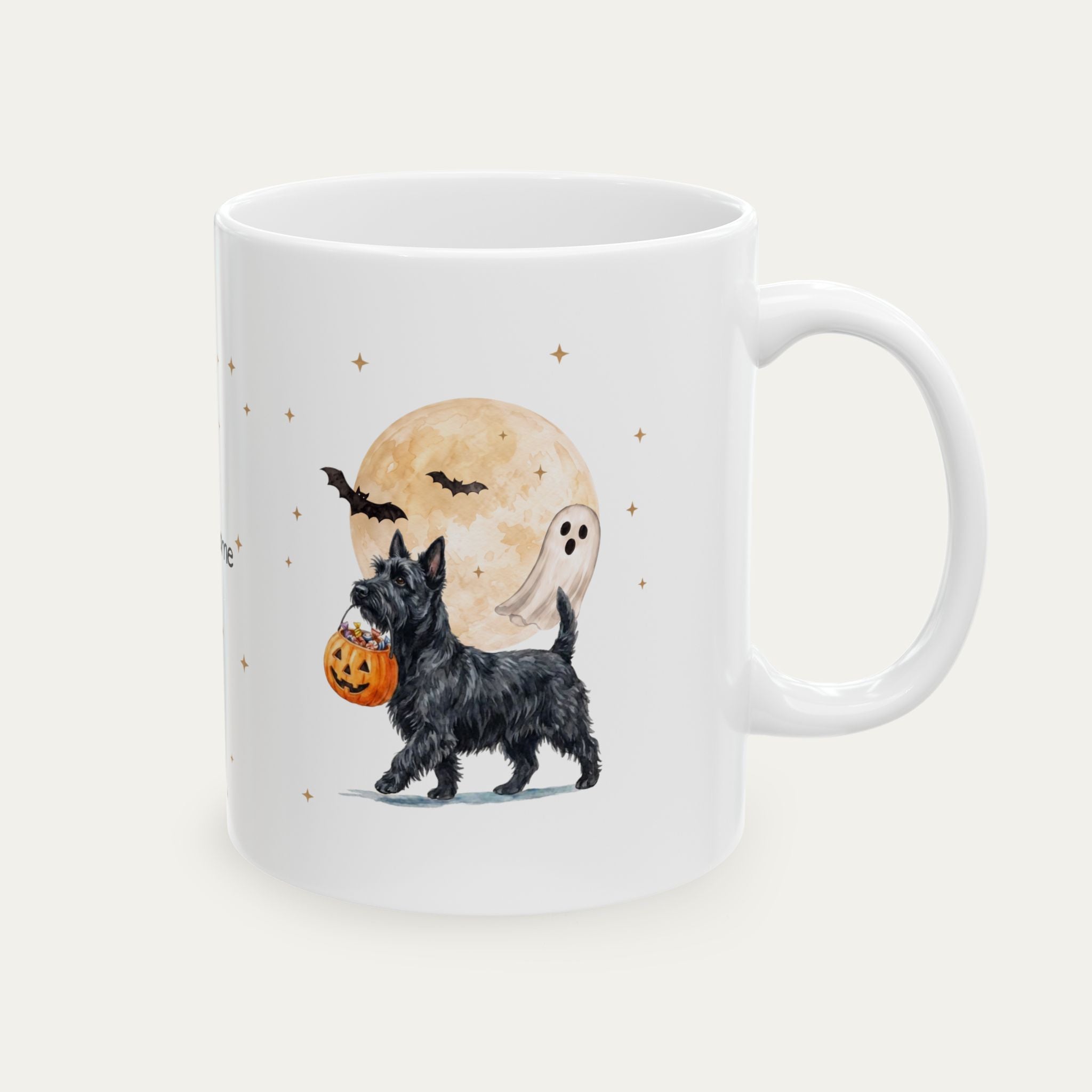Custom Scottish Terrier Halloween mug