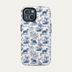 Border Collie Blue Toile Phone case