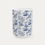 Wheaten Terrier Blue Toile Mug