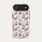 Yorkshire Terrier Burgundy Toile phone Case