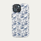 English Springer Spaniel Blue Toile Phone case
