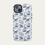 Border Collie Blue Toile Phone case