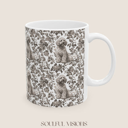 Labradoodle Toile De Jouy Mug