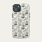 Saluki Sage Green Toile phone Case