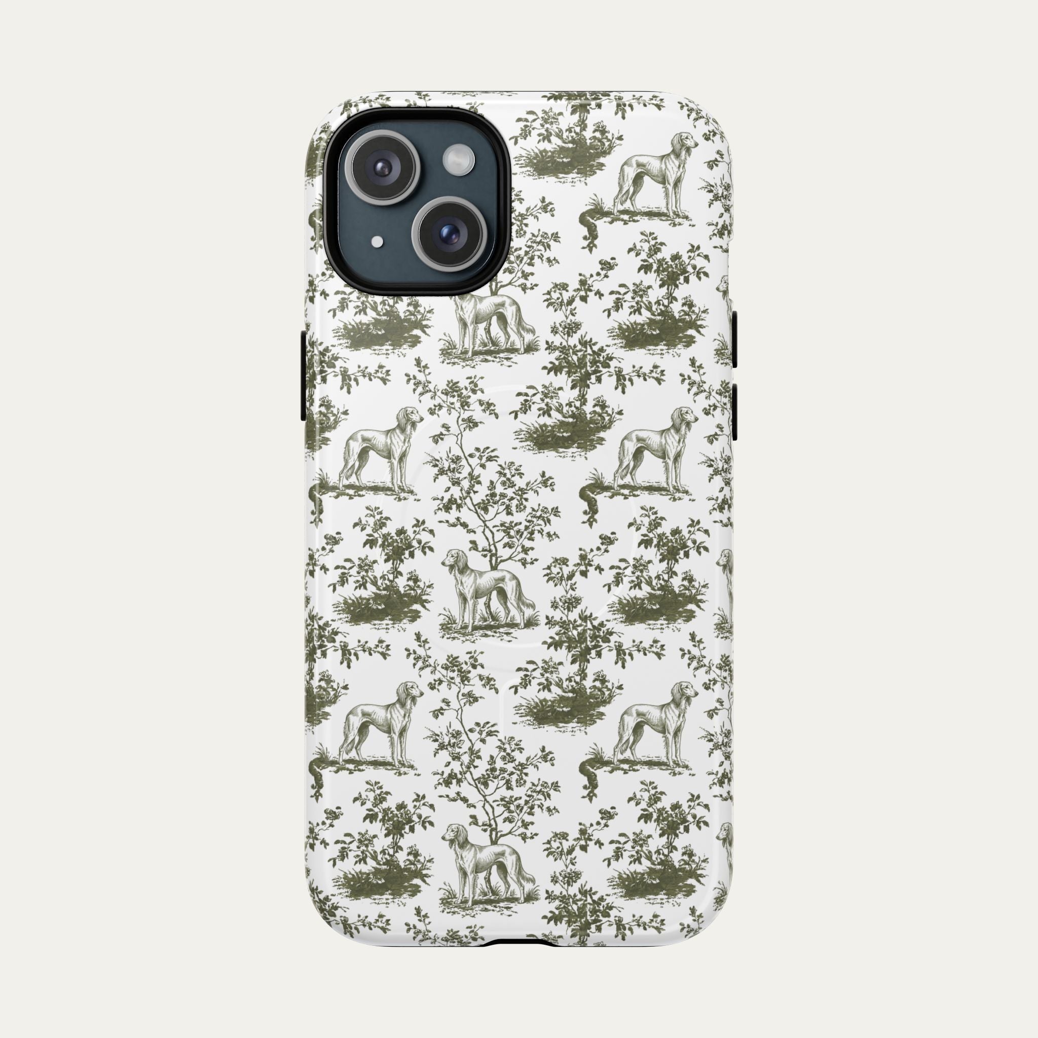 Saluki Sage Green Toile phone Case