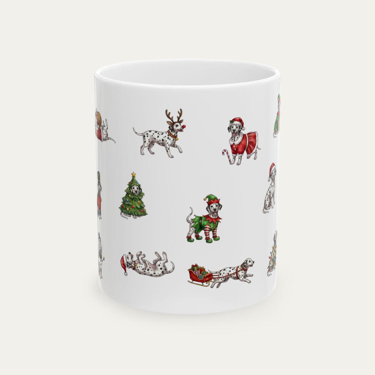 Dalmatian Christmas Mug
