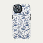 Shar Pei Blue Toile Phone case