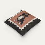 Bernese Moutain Halloween Woven Pillow
