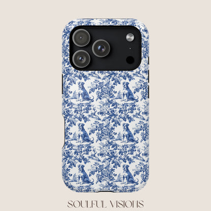 Pitbull Toile De Jouy Magnetic Phone Case
