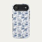 Scottish Fold Cat Blue Toile Phone case
