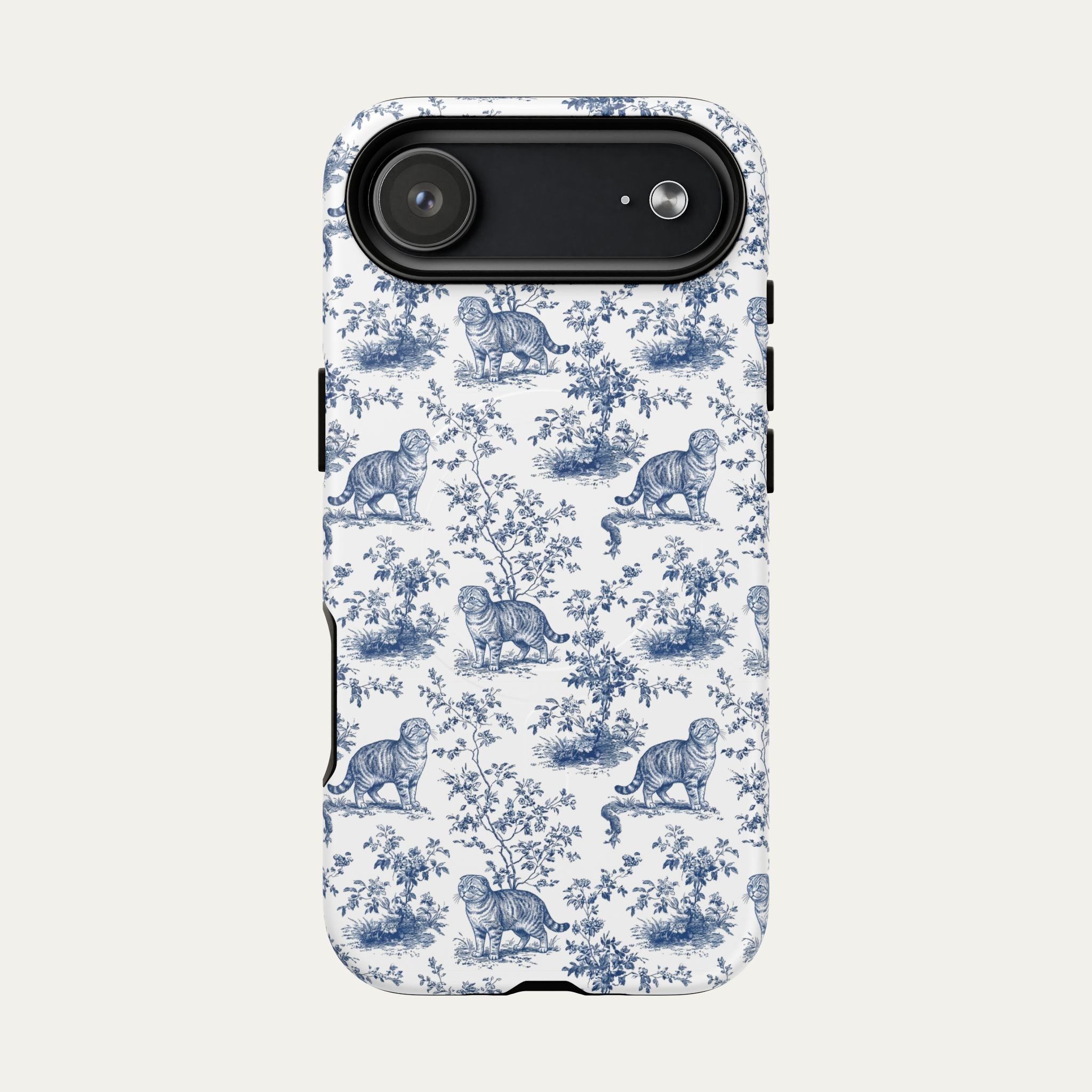 Scottish Fold Cat Blue Toile Phone case