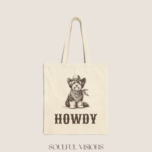 Howdy Havanese Tote Bag
