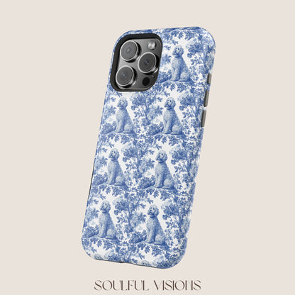 Goldendoodle Toile De Jouy Magnetic Phone Case