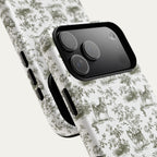 Husky Sage Green Toile phone Case