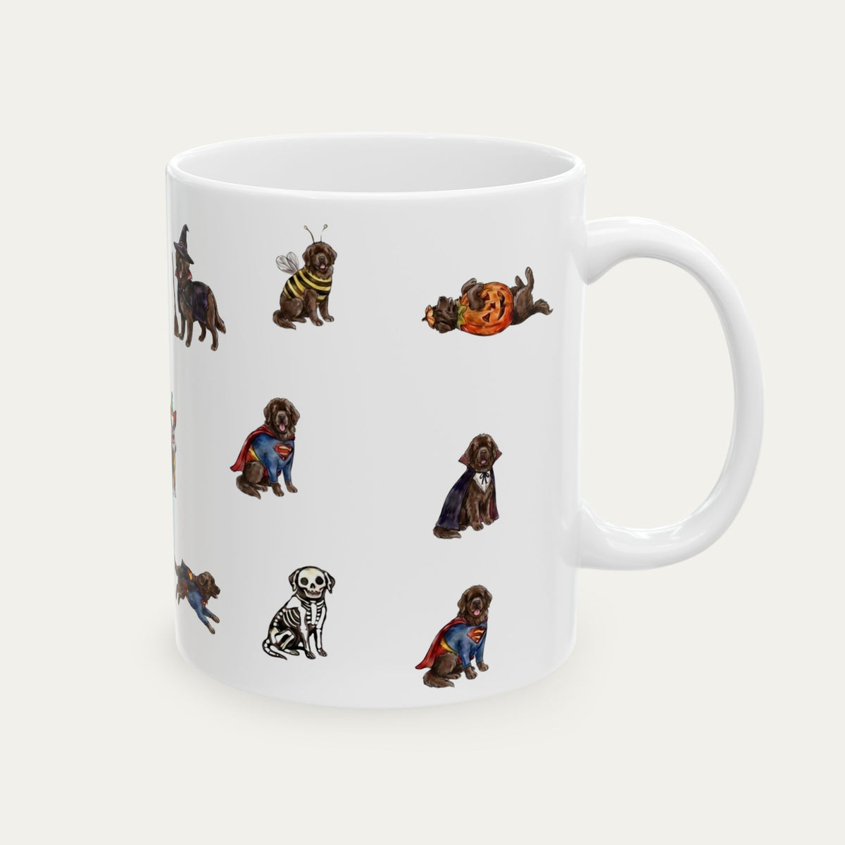 Newfoundland Chocolate Halloween mug
