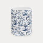 Maltese Blue Toile Mug