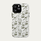 Akita Sage Green Toile phone Case