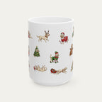Goldendoodle Cream Christmas Mug
