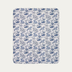 Goldendoodle Toile De Jouy Fleece Blanket