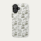 Maltese Sage Green Toile phone Case