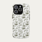 Pug Sage Green Toile phone Case