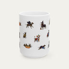 Greyhound Brindle Halloween mug