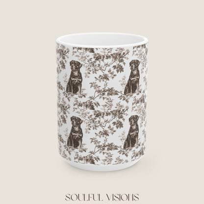 Rottweiler Toile De Jouy Mug