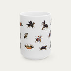 Australian Sheperd Black Tri Halloween mug