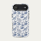 Wheaten Terrier Blue Toile Phone case