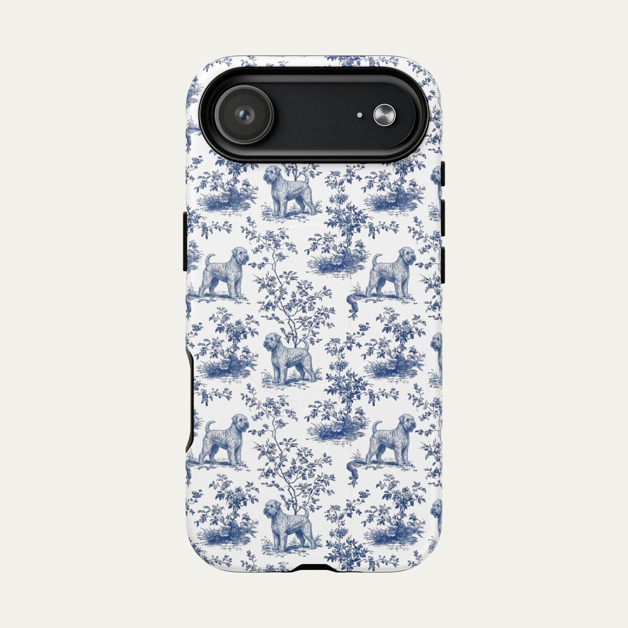 Wheaten Terrier Blue Toile Phone case