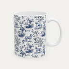 Pitbull Blue Toile Mug
