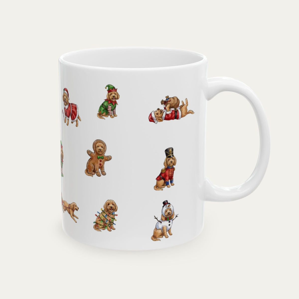 Goldendoodle Apricot Christmas Mug